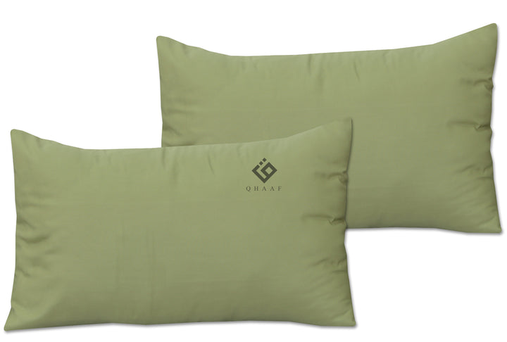 C.GREEN DYED PILLOW COVERS