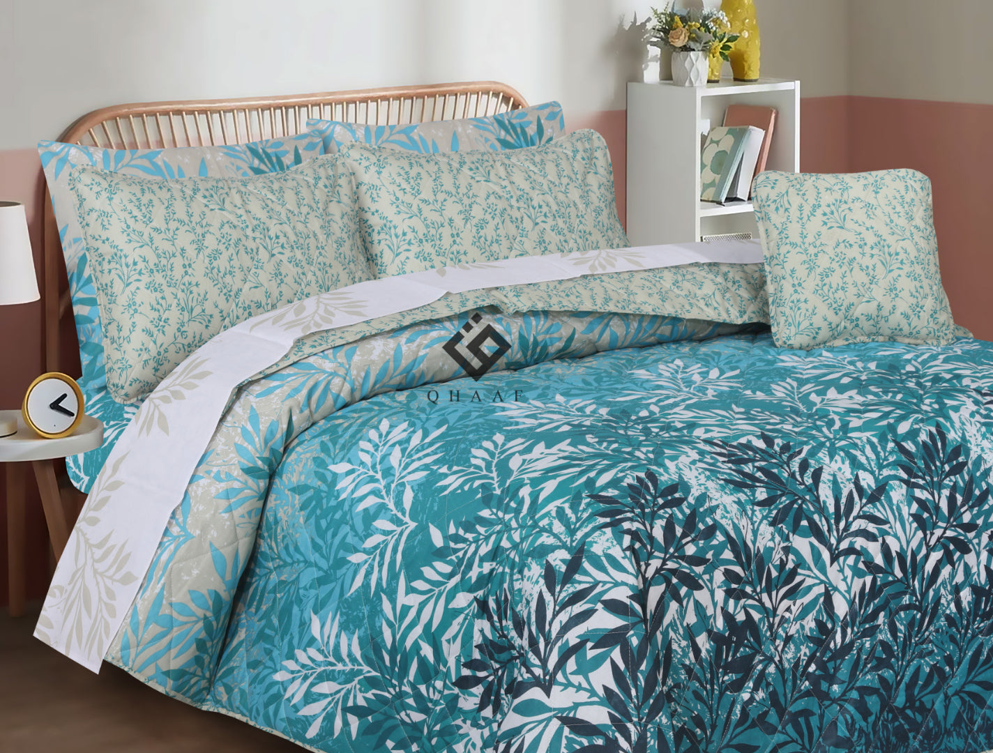 sage comforter set- 7 pcs