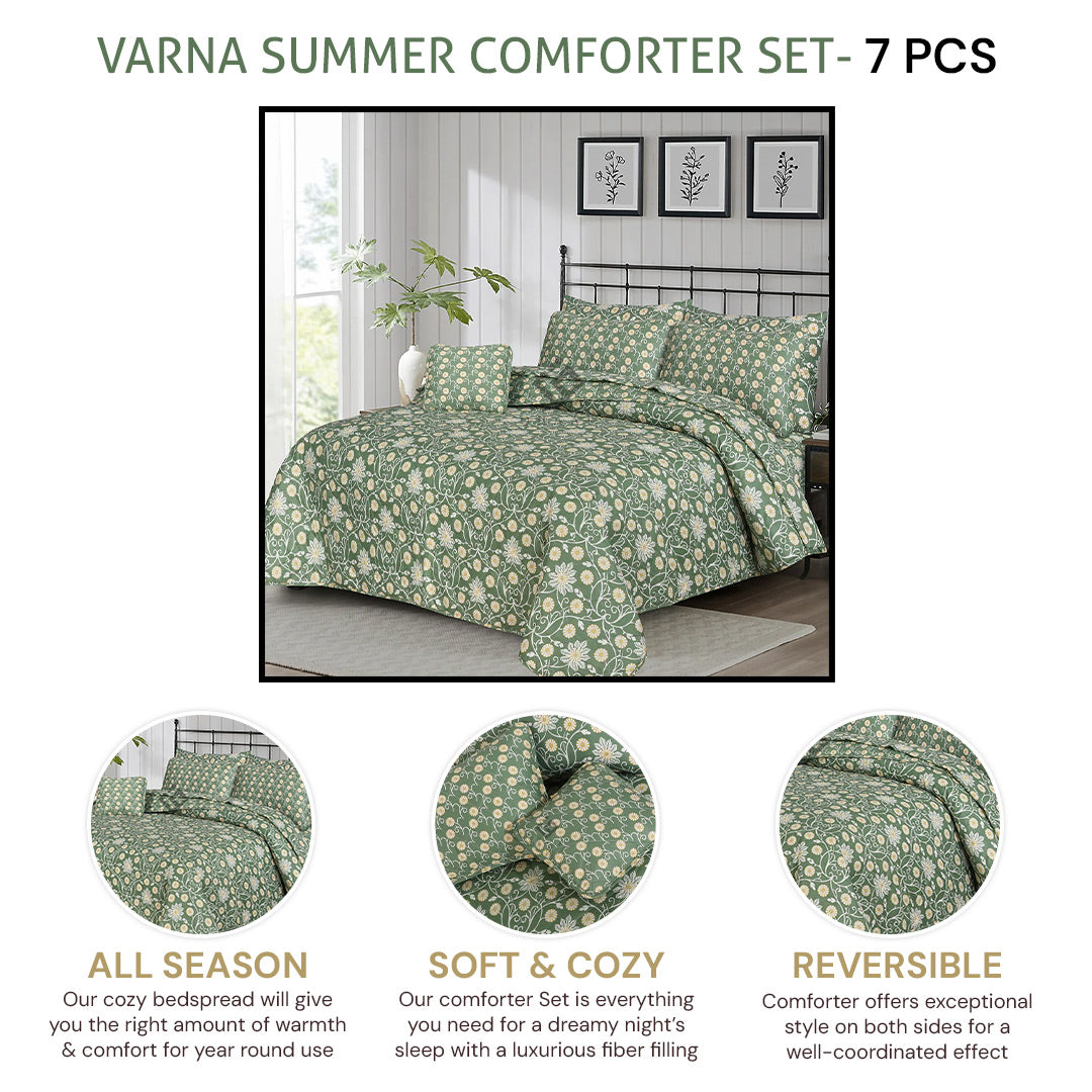 varna comforter set- 7 pcs