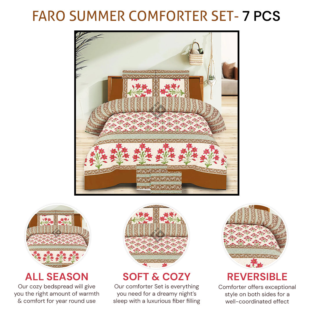 faro comforter set- 7 pcs