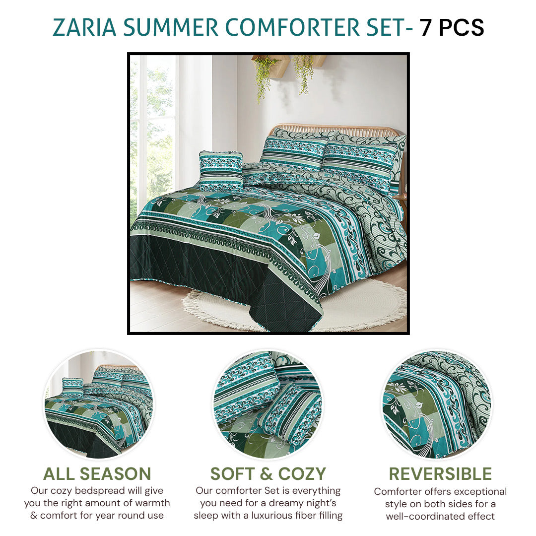 zaria comforter set- 7 pcs