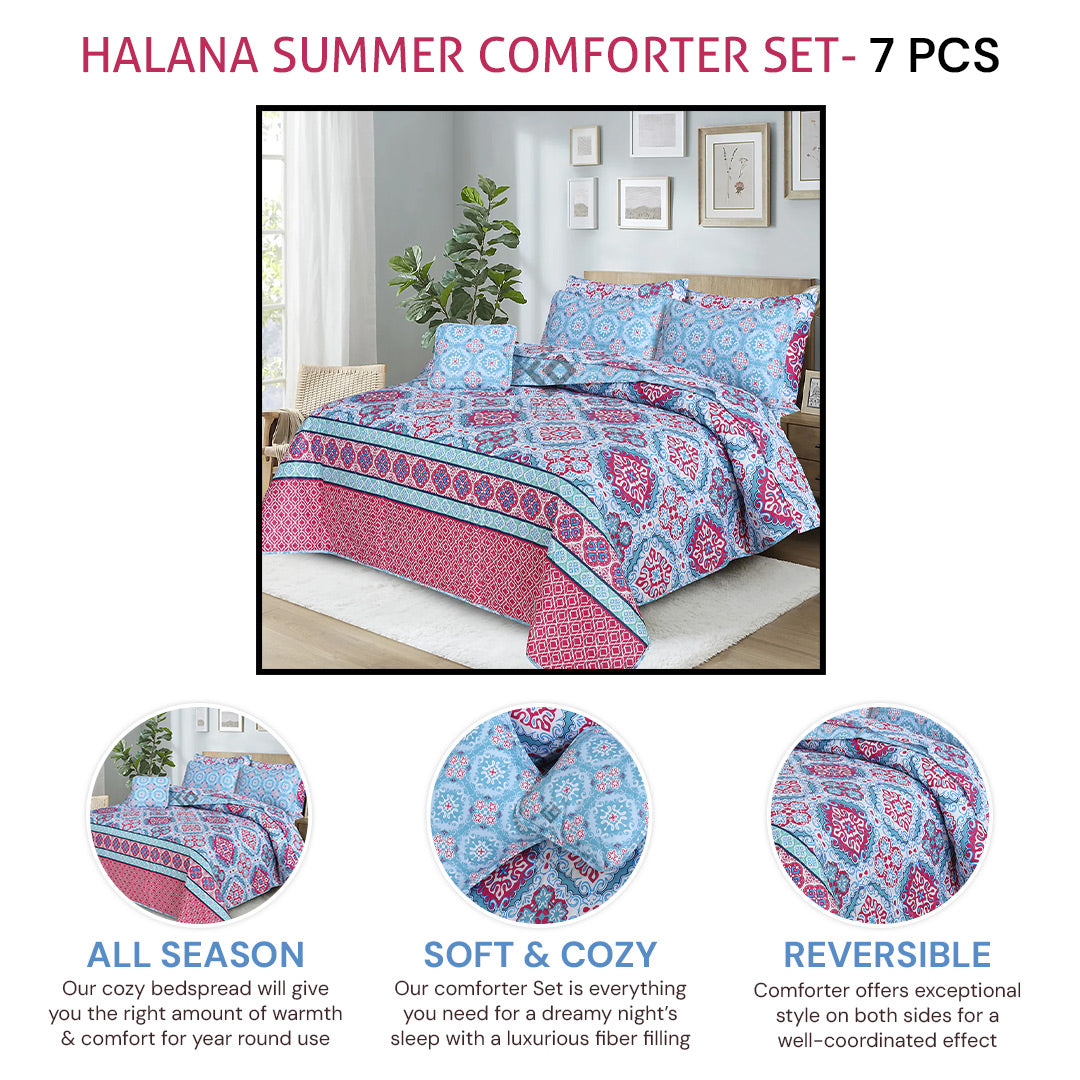 halana comforter set- 7 pcs