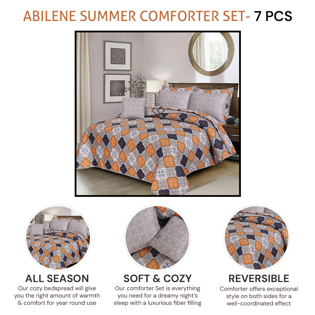 abilene  comforter set- 7 pcs