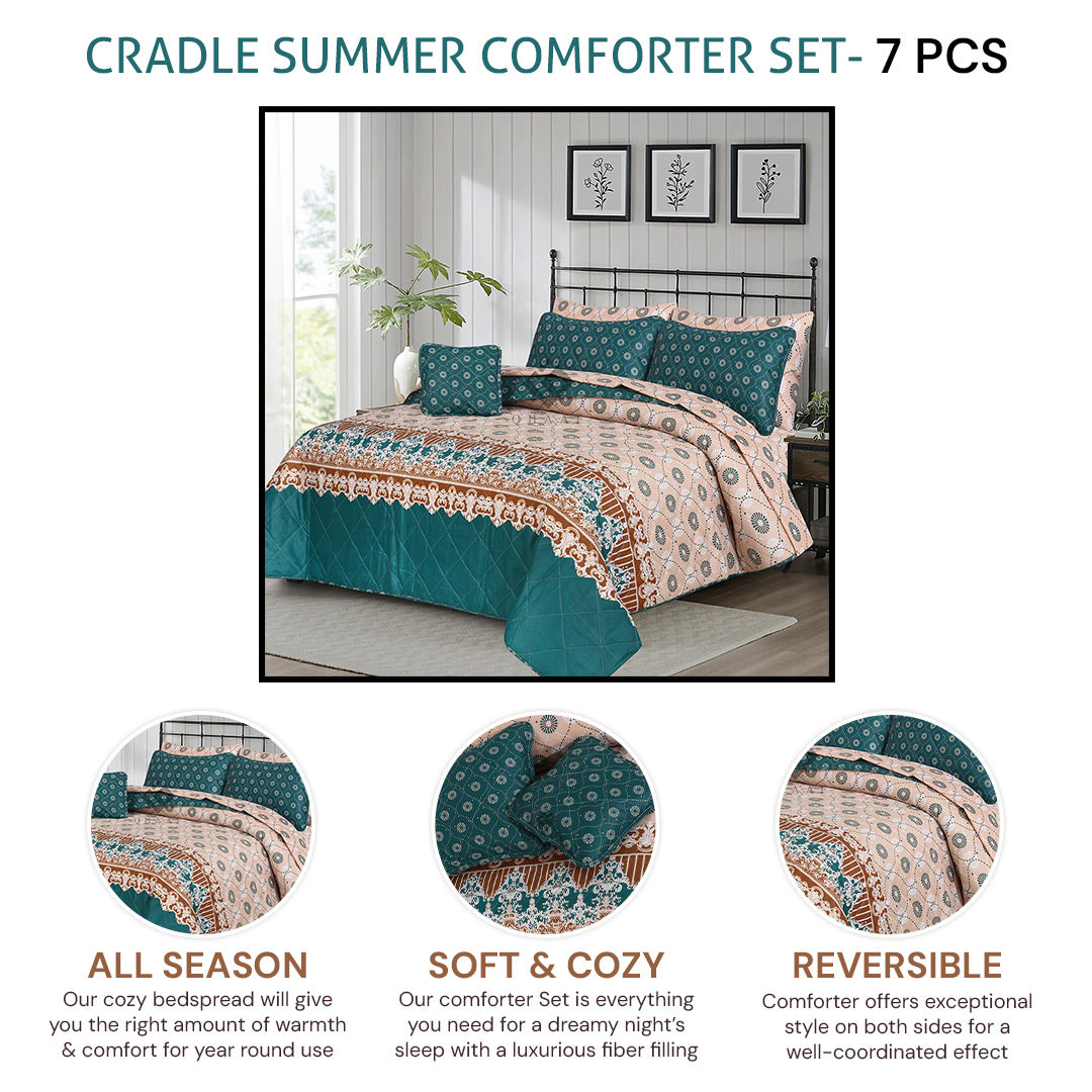 cradle comforter set- 7 pcs