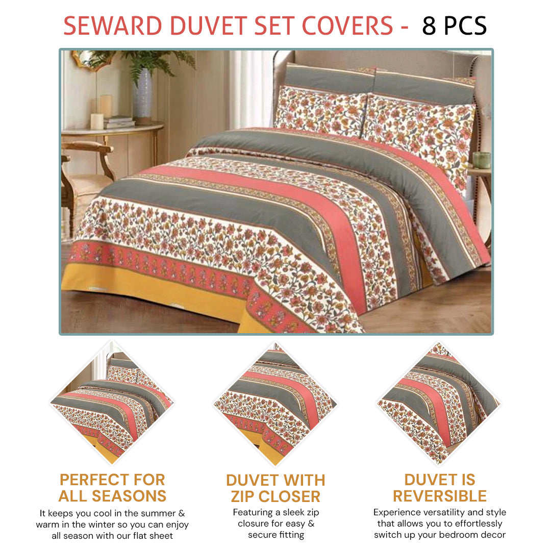 seward duvet set covers - 8 pcs (premium)