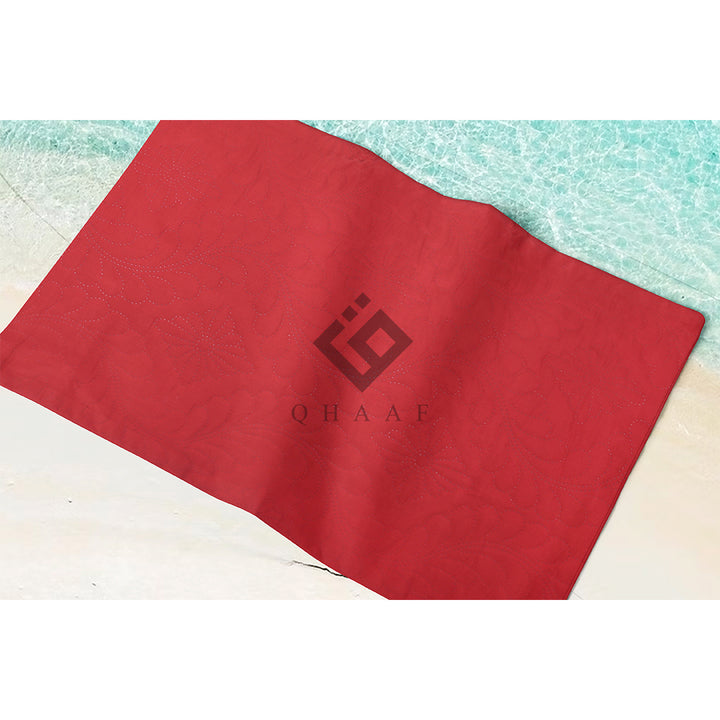 red plain pillow covers