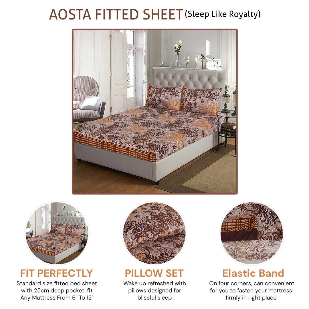 aosta fitted sheet - (premium)