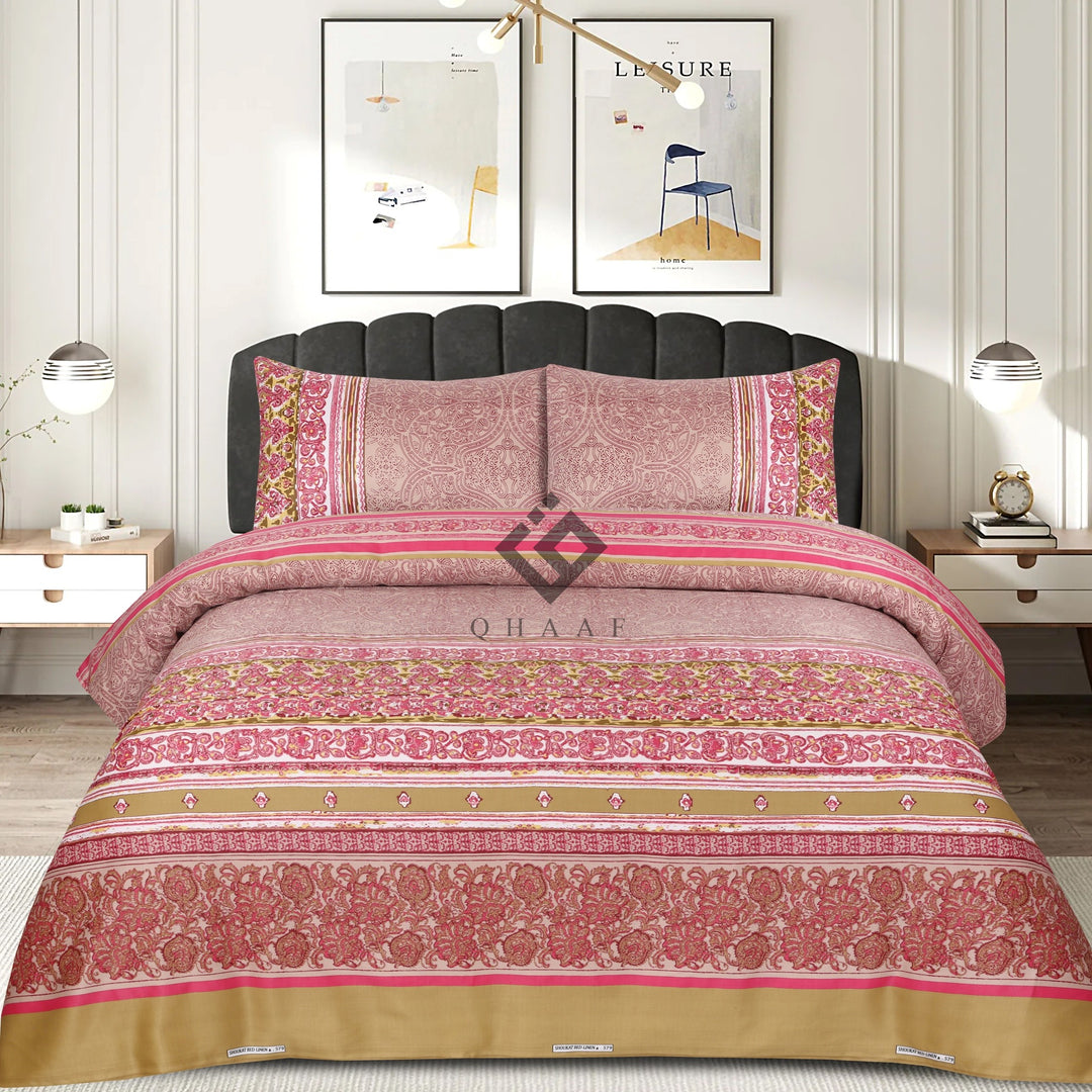 zarael bedsheet set - 3 pcs (premium)