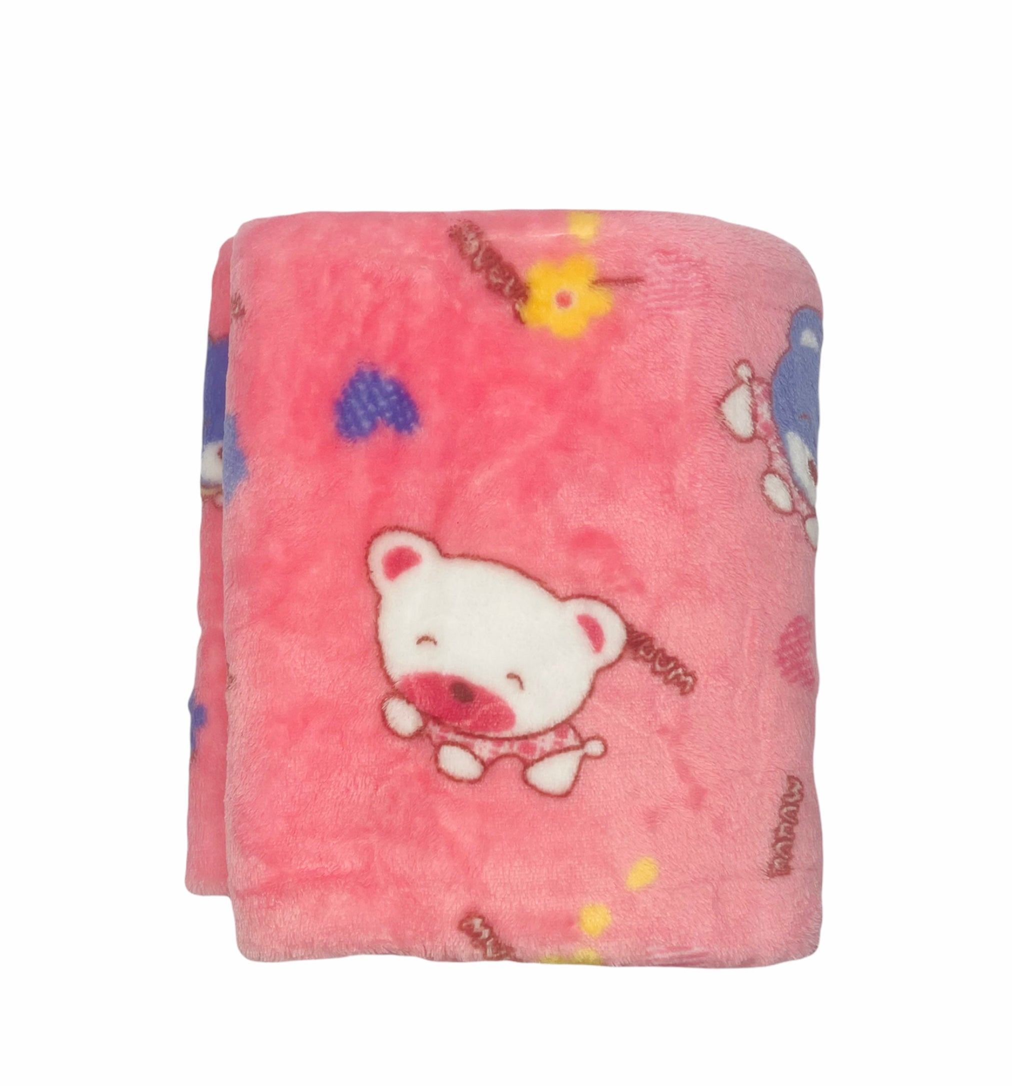 GLORY PINK TWIN BEAR FLEECE WRAPS