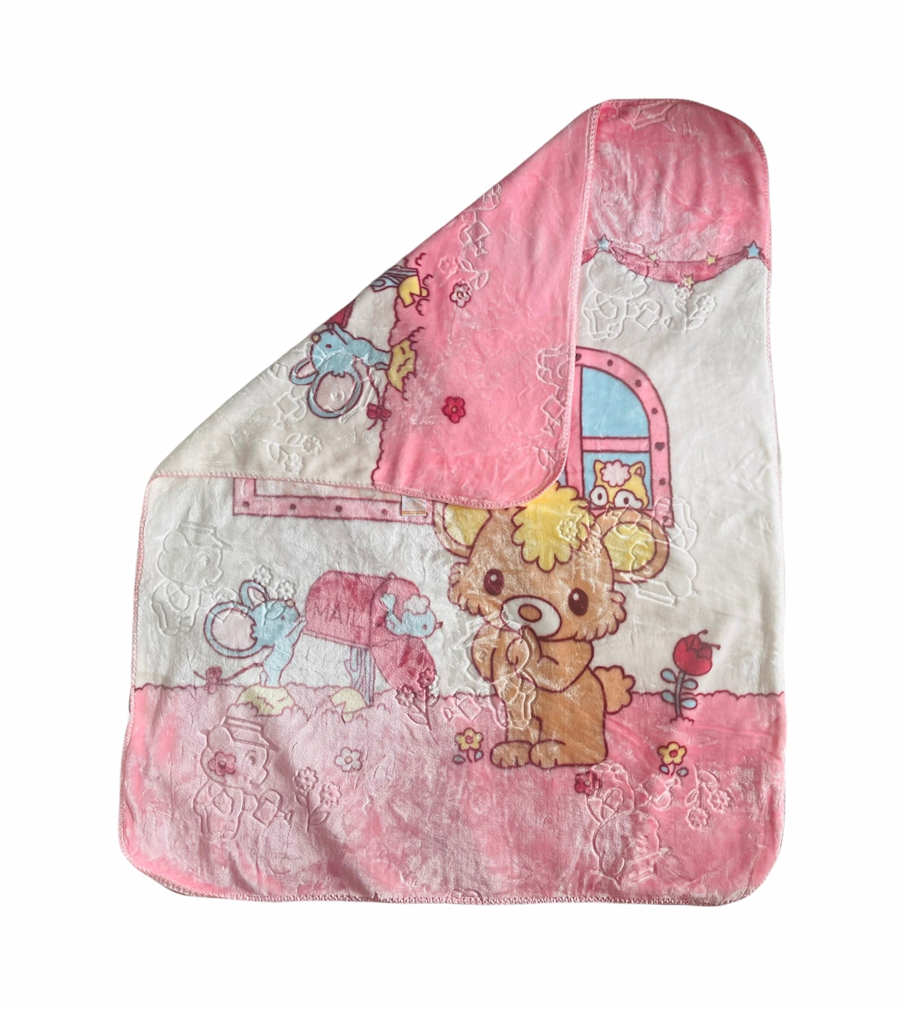 MORA MINKK GLORY BABY BLANKETS PINK MAIL BOX