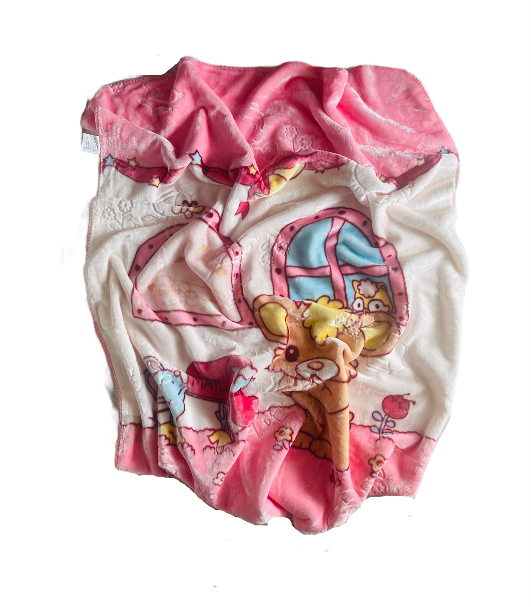 MORA MINKK GLORY BABY BLANKETS PINK MAIL BOX