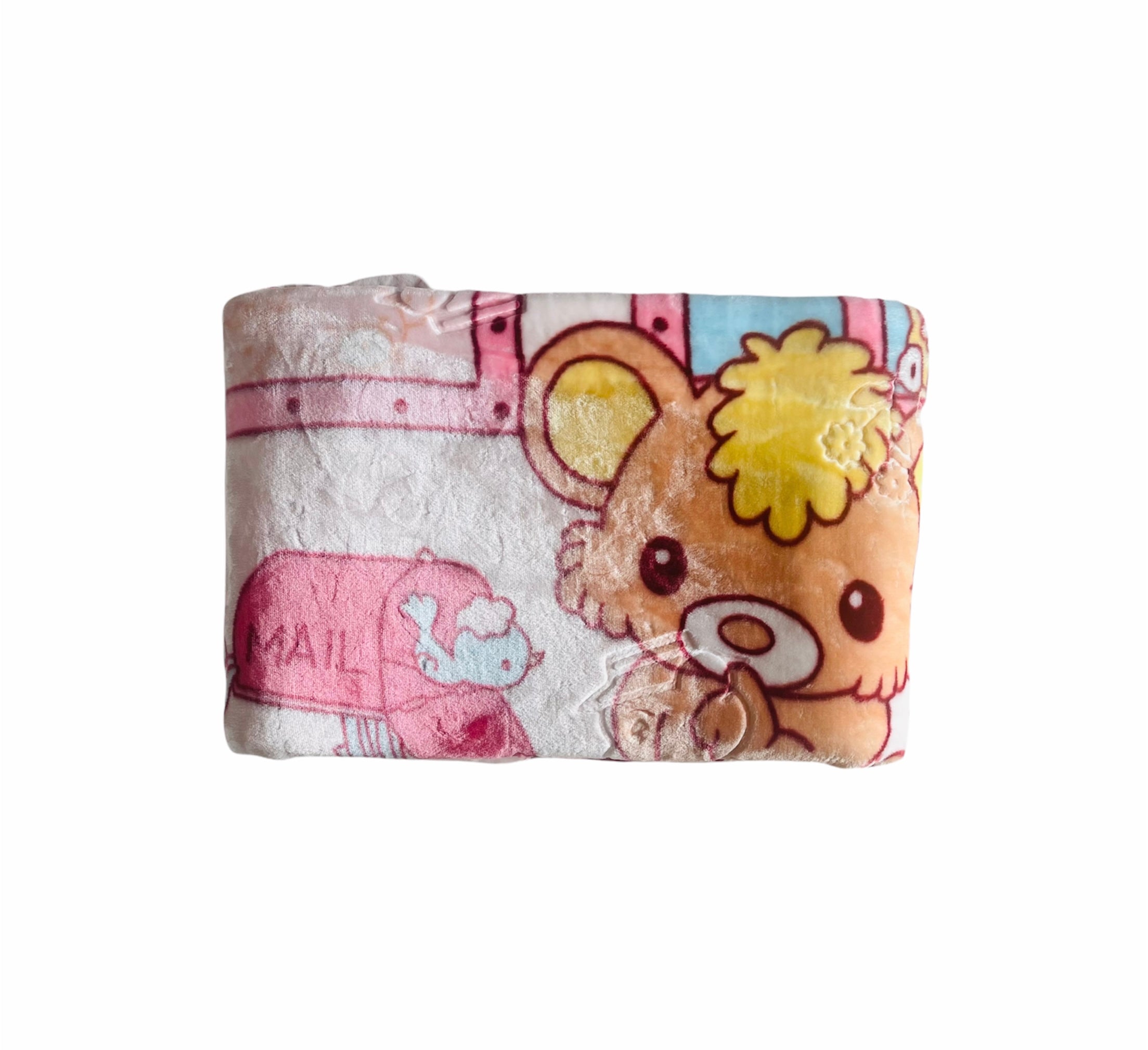 MORA MINKK GLORY BABY BLANKETS PINK MAIL BOX