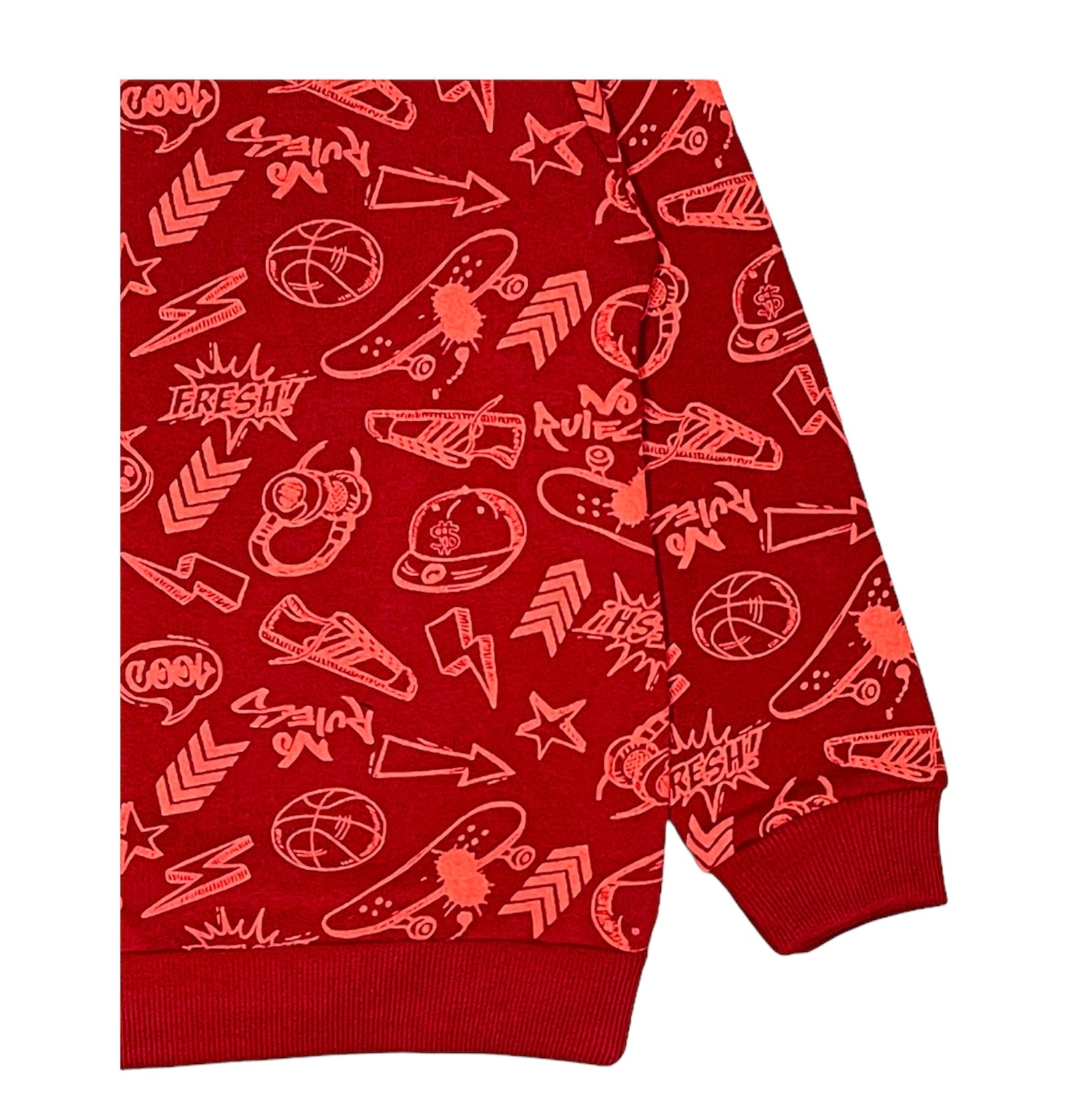 RED MULTI SOCCER SWEATSHIRT