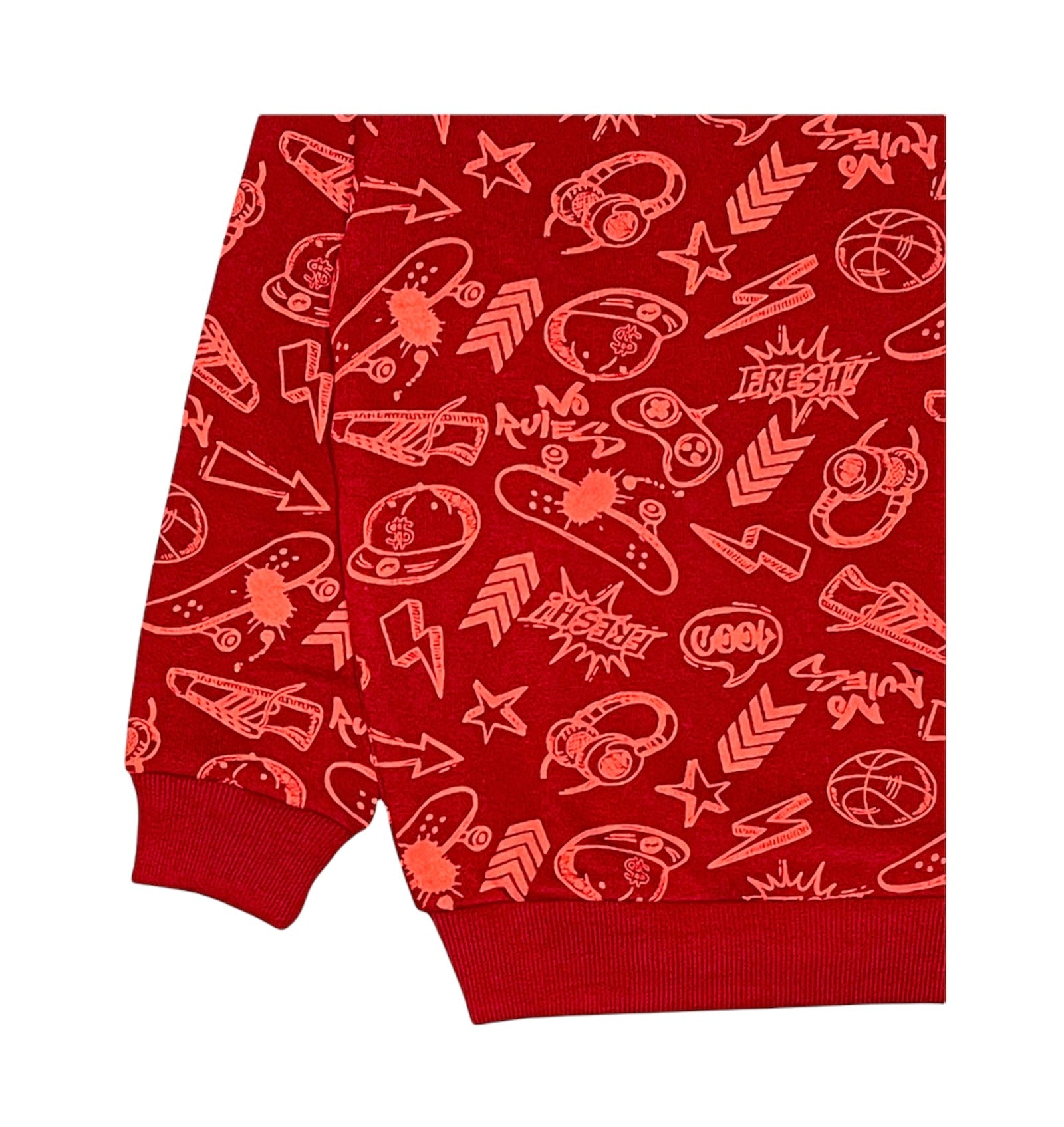 RED MULTI SOCCER SWEATSHIRT